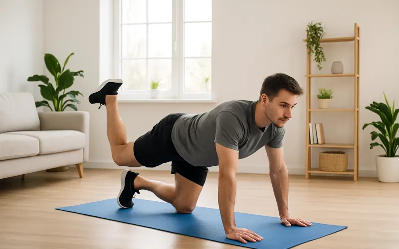 Exerciții acasă fără echipament